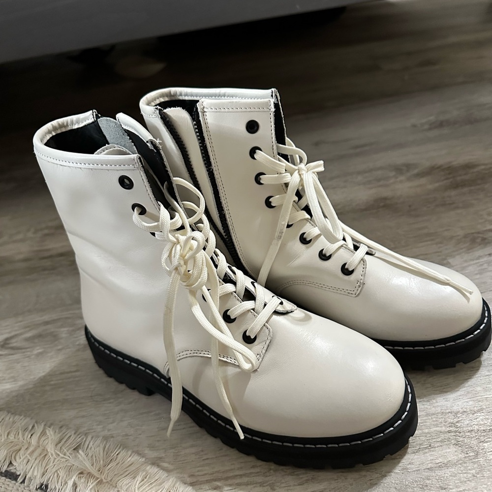 Thursday Boots Combat Boots White Size 7.5